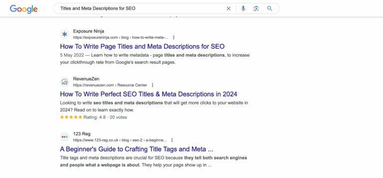 Crafting Effective Meta Titles and Descriptions for Google / Bing
