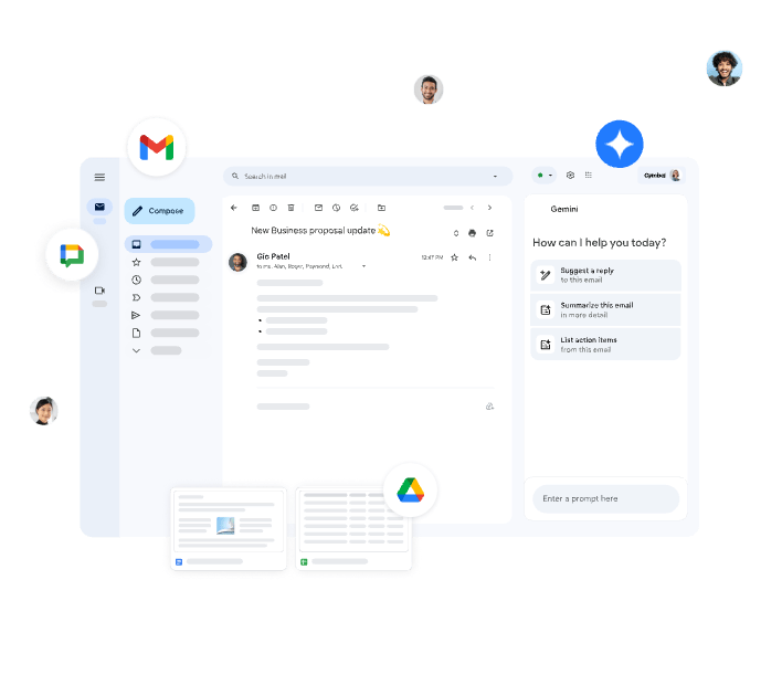 google workspace email interface