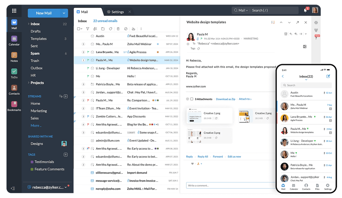 zoho mail