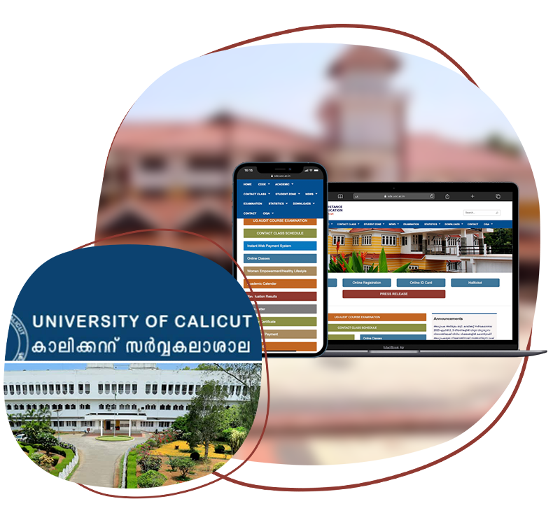 Case study of University of Calicut School of Distance Education website built on Drupal