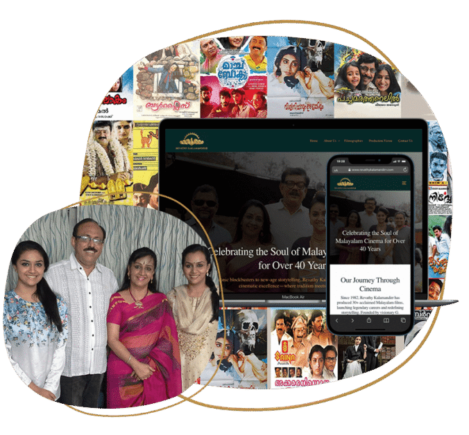 Case study of Revathy Kalamandirr film production company website