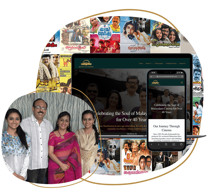 Case study of Revathy Kalamandirr film production company website