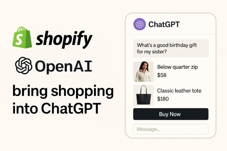 Shopify and OpenAI bring commerce to ChatGPT