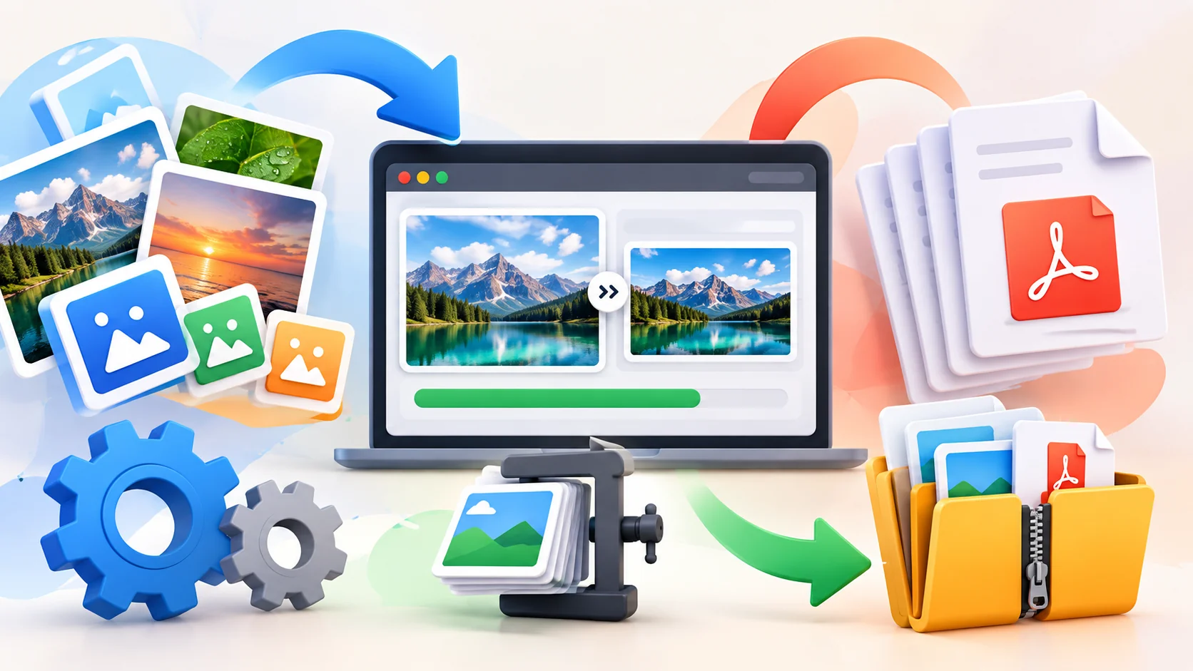 Free online Image and PDF Optimizer for converting, compressing, resizing and optimizing files